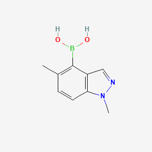 molecular formula C9H11BN2O2 B1386928 1,5-Dimethyl-1H-indazole-4-boronic acid CAS No. 1262512-81-1