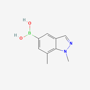 molecular formula C9H11BN2O2 B1386929 1,7-Dimethyl-1H-indazole-5-boronic acid CAS No. 1310383-75-5