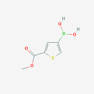 molecular formula C6H7BO4S B1386931 (5-(Methoxycarbonyl)thiophen-3-yl)boronic acid CAS No. 957062-52-1