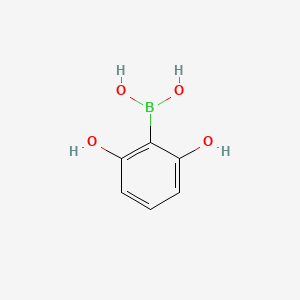 molecular formula C6H7BO4 B1386938 (2,6-Dihydroxyphenyl)boronic acid CAS No. 848409-34-7
