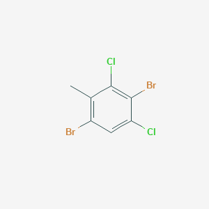 molecular formula C7H4Br2Cl2 B1386940 1,4-Dibromo-3,5-dichloro-2-methylbenzene CAS No. 951884-87-0