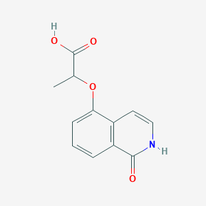 B1386941 2-(1-Oxo-1,2-dihydro-isoquinolin-5-yloxy)-propionic acid CAS No. 62000-97-9