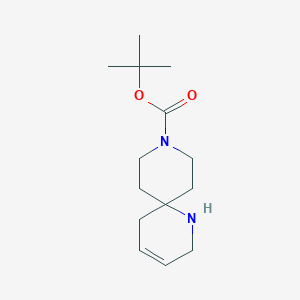 molecular formula C14H24N2O2 B1386946 Tert-butyl 1,9-diazaspiro[5.5]undec-3-ene-9-carboxylate CAS No. 1031927-13-5