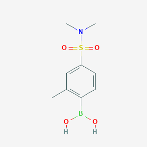 molecular formula C9H14BNO4S B1386949 4-(N,N-Dimethylsulfamoyl)-2-methylphenylboronic acid CAS No. 957034-82-1