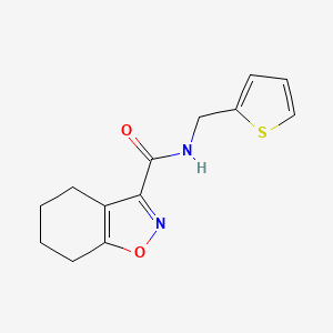 molecular formula C13H14N2O2S B13869559 N-(thiophen-2-ylmethyl)-4,5,6,7-tetrahydro-1,2-benzoxazole-3-carboxamide 
