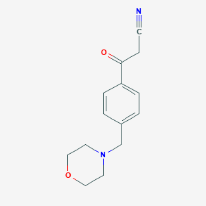 3-[4-(Morpholin-4-ylmethyl)phenyl]-3-oxopropanenitrile
