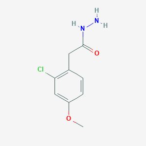 molecular formula C9H11ClN2O2 B1386978 2-(2-Chloro-4-methoxyphenyl)acetohydrazide CAS No. 1172888-69-5