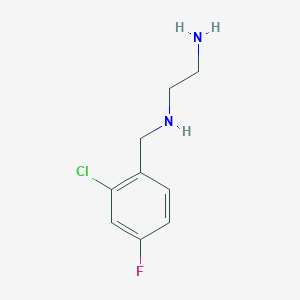 molecular formula C9H12ClFN2 B1386979 N-(2-Chloro-4-fluorobenzyl)ethane-1,2-diamine CAS No. 622373-88-0