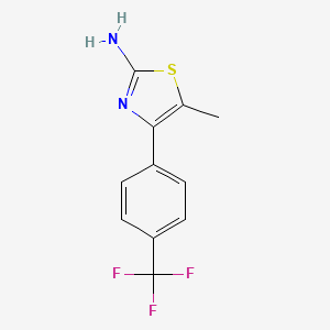 5-Methyl-4-(4-(trifluoromethyl)phenyl)thiazol-2-amine