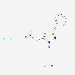 {[5-(2-furyl)-1H-pyrazol-3-yl]methyl}amine dihydrochloride