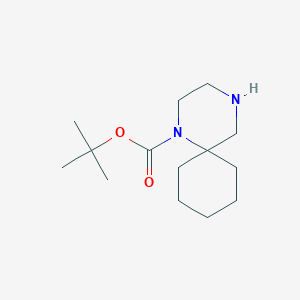 molecular formula C14H26N2O2 B13869977 Tert-butyl 1,4-diazaspiro[5.5]undecane-1-carboxylate 