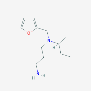 molecular formula C12H22N2O B1387000 N-(sec-Butyl)-N-(2-furylmethyl)propane-1,3-diamine CAS No. 1104927-56-1