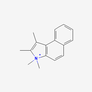 molecular formula C16H18N+ B13870015 1,2,3,3-Tetramethylbenzo[e]indol-3-ium 