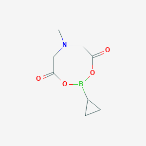 molecular formula C8H12BNO4 B1387002 2-Cyclopropyl-6-methyl-1,3,6,2-dioxazaborocane-4,8-dione CAS No. 1104637-36-6