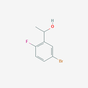 molecular formula C8H8BrFO B1387003 1-(5-Bromo-2-fluorophenyl)ethanol CAS No. 552331-15-4