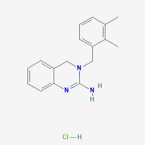 molecular formula C17H20ClN3 B13870068 3-[(2,3-dimethylphenyl)methyl]-4H-quinazolin-2-amine;hydrochloride 