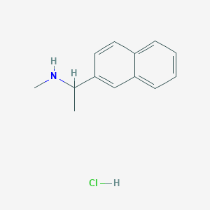 molecular formula C13H16ClN B1387008 N-Methyl-1-(2-naphthyl)ethanamine hydrochloride CAS No. 1197565-94-8