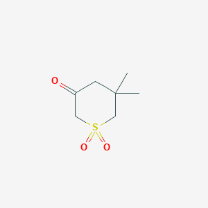 molecular formula C7H12O3S B1387013 Dihydro-5,5-dimethyl-2H-thiopyran-3(4H)-one-1,1-dioxide CAS No. 1049093-43-7
