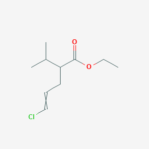 molecular formula C10H17ClO2 B13870134 Ethyl 5-chloro-2-propan-2-ylpent-4-enoate 