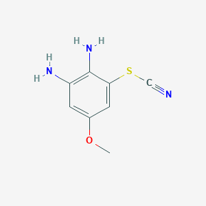 molecular formula C8H9N3OS B1387016 2,3-Diamino-5-methoxyphenyl thiocyanate CAS No. 1192806-19-1