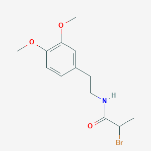 molecular formula C13H18BrNO3 B1387017 2-bromo-N-[2-(3,4-dimethoxyphenyl)ethyl]propanamide CAS No. 1160995-38-9