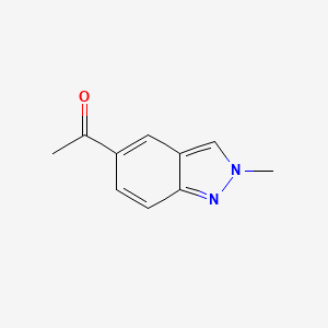 molecular formula C10H10N2O B1387018 5-Acetyl-2-methyl-2H-indazole CAS No. 1159511-28-0