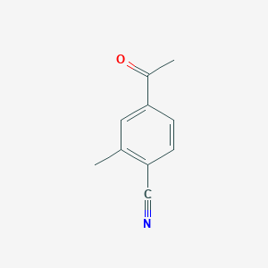 molecular formula C10H9NO B1387021 4-Acetyl-2-methylbenzonitrile CAS No. 1138444-80-0