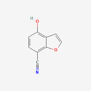 molecular formula C9H5NO2 B13870240 4-Hydroxy-benzofuran-7-carbonitrile 