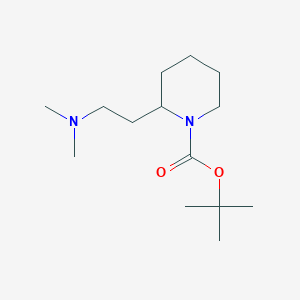 molecular formula C14H28N2O2 B13870279 Tert-butyl 2-[2-(dimethylamino)ethyl]piperidine-1-carboxylate 