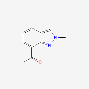 molecular formula C10H10N2O B1387033 1-(2-Methyl-2H-indazol-7-yl)ethan-1-one CAS No. 1159511-30-4