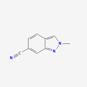 molecular formula C9H7N3 B1387041 2-Methyl-2H-indazole-6-carbonitrile CAS No. 1159511-50-8