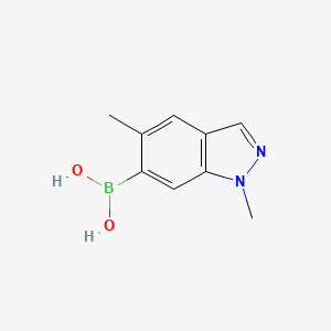 molecular formula C9H11BN2O2 B1387045 1,5-Dimethyl-1H-indazole-6-boronic acid CAS No. 1310383-98-2