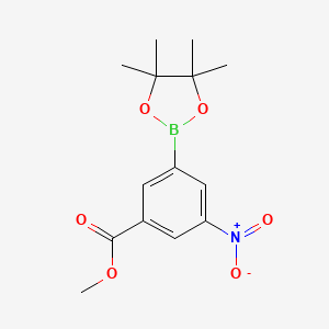 Methyl 3-nitro-5-(4,4,5,5-tetramethyl-1,3,2-dioxaborolan-2-yl)benzoate
