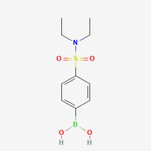 molecular formula C10H16BNO4S B1387063 N,N-Diethyl 4-boronobenzenesulfonamide CAS No. 850568-76-2