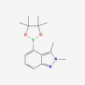 molecular formula C15H21BN2O2 B1387066 2,3-Dimethyl-2H-indazole-4-boronic acid pinacol ester CAS No. 1310383-43-7