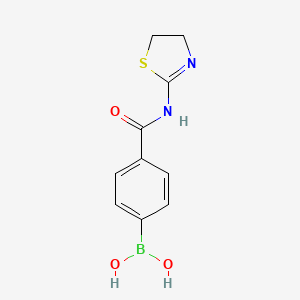 (4-((4,5-Dihydrothiazol-2-yl)carbamoyl)phenyl)boronic acid