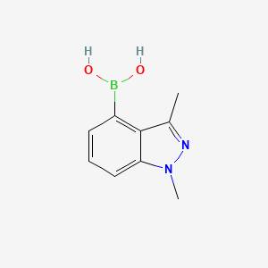 molecular formula C9H11BN2O2 B1387076 1,3-Dimethyl-1H-indazole-4-boronic acid CAS No. 1260366-15-1