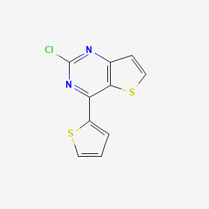 molecular formula C10H5ClN2S2 B1387085 Thieno[3,2-d]pyrimidine, 2-chloro-4-(2-thienyl)- 