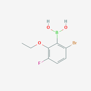 molecular formula C8H9BBrFO3 B1387086 (6-Bromo-2-ethoxy-3-fluorophenyl)boronic acid CAS No. 1310403-98-5
