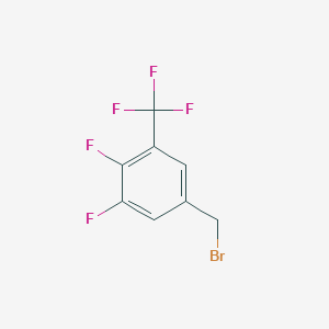 molecular formula C8H4BrF5 B1387094 5-(Bromomethyl)-1,2-difluoro-3-(trifluoromethyl)benzene CAS No. 239079-92-6