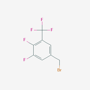 5-(Bromomethyl)-1,2-difluoro-3-(trifluoromethyl)benzene