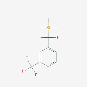 molecular formula C11H13F5Si B138710 M-(Trimethylsilyldifluoromethyl)-trifluoromethylbenzene CAS No. 149194-34-3