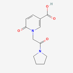 6-Oxo-1-(2-oxo-2-pyrrolidin-1-YL-ethyl)-1,6-dihydro-pyridine-3-carboxylic acid