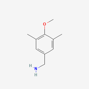molecular formula C10H15NO B1387117 3,5-Dimethyl-4-methoxybenzylamine CAS No. 1039927-88-2