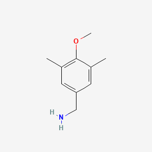molecular formula C10H15NO B1387117 (4-Methoxy-3,5-dimethylphenyl)methanamine CAS No. 1039927-88-2