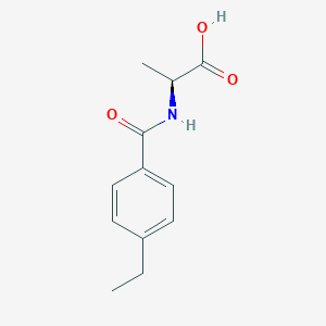 molecular formula C12H15NO3 B1387120 (2S)-2-[(4-Ethylphenyl)formamido]propanoic acid CAS No. 1160504-55-1