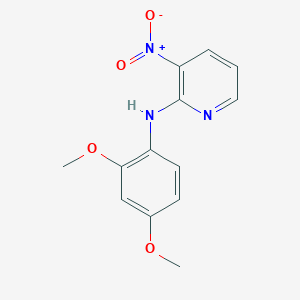 molecular formula C13H13N3O4 B13871280 N-(2,4-Dimethoxyphenyl)-3-nitropyridin-2-amine CAS No. 61963-62-0