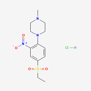 1-[4-(Ethylsulfonyl)-2-nitrophenyl]-4-methylpiperazine hydrochloride
