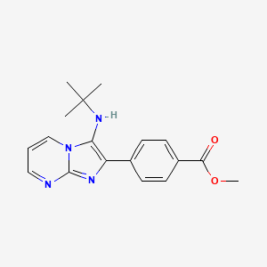 Methyl 4-[3-(tert-butylamino)imidazo[1,2-a]pyrimidin-2-yl]benzoate