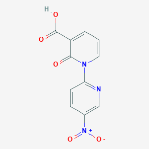 molecular formula C11H7N3O5 B1387135 5'-Nitro-2-oxo-2H-1,2'-bipyridine-3-carboxylic acid CAS No. 1170403-82-3